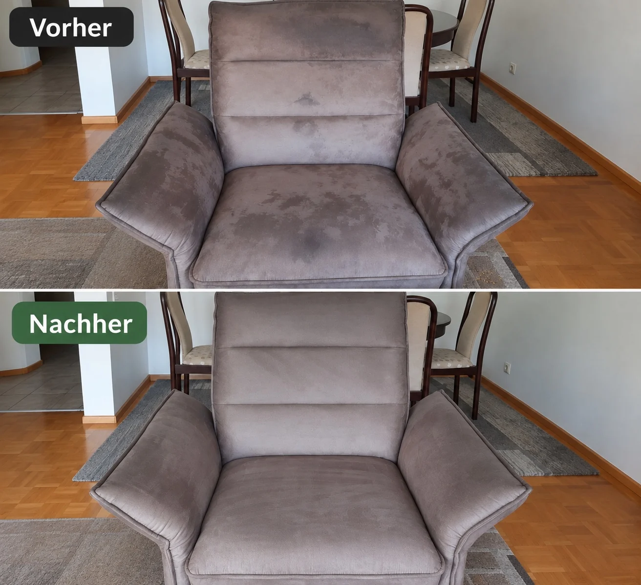 Ihr Sessel. Ein guter Platz.