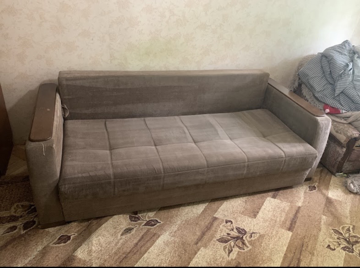 Gereinigtes Sofa aus einem Kundenauftrag